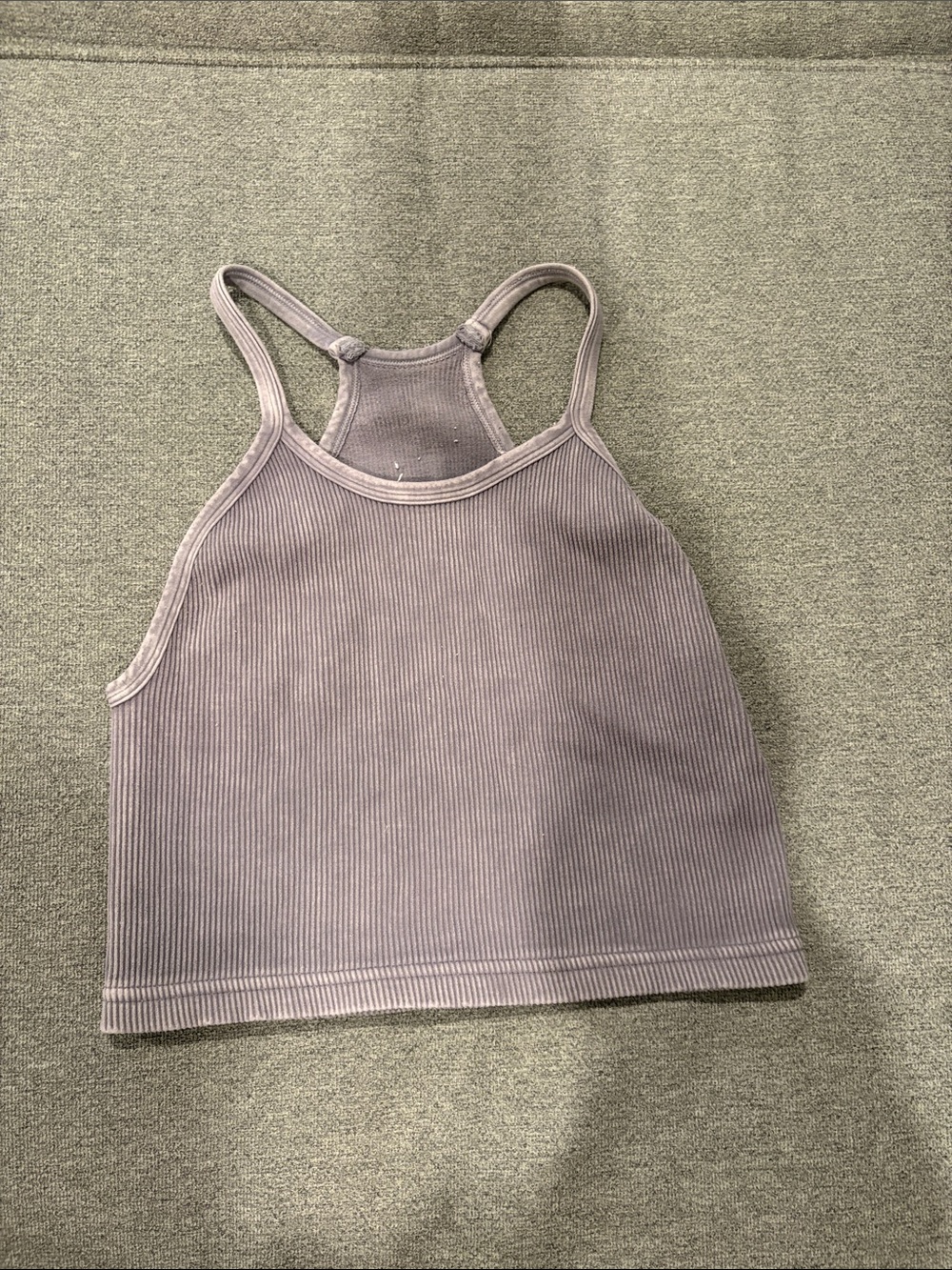 FP Movement Happiness Runs Crop Tank Top M/L - Lavender/Grey